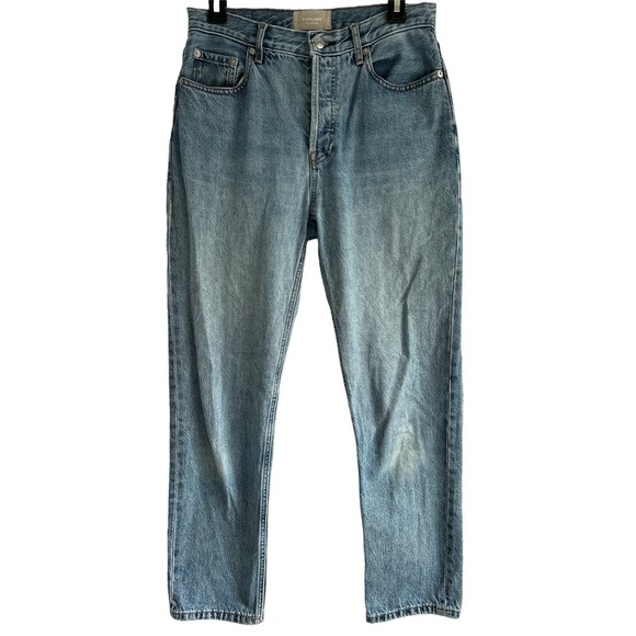 Everlane Women’s Size 27 The‎ Cheeky Jean Button Fly Stone Wash Sky - Picture 1 of 8